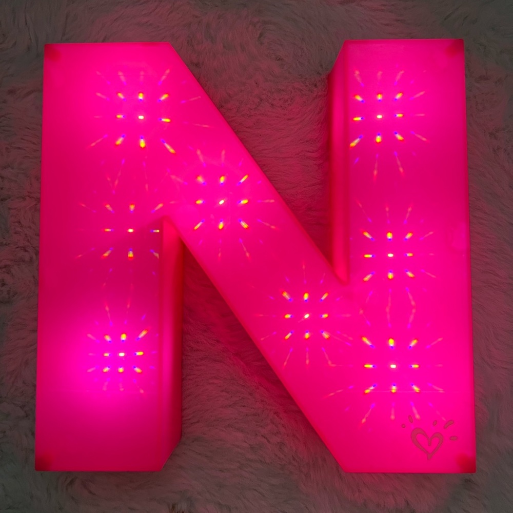 Justice light up letter N initial